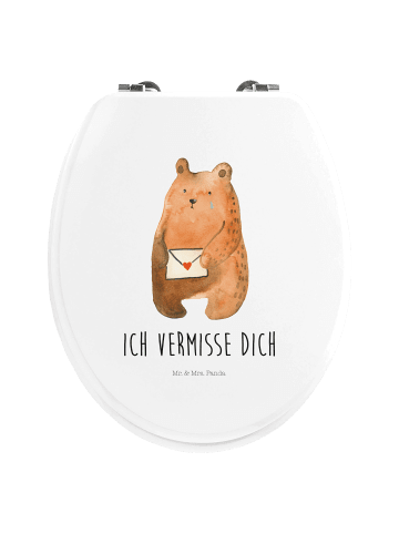 Mr. & Mrs. Panda Klodeckel Bär Vermissen mit Spruch in Weiß