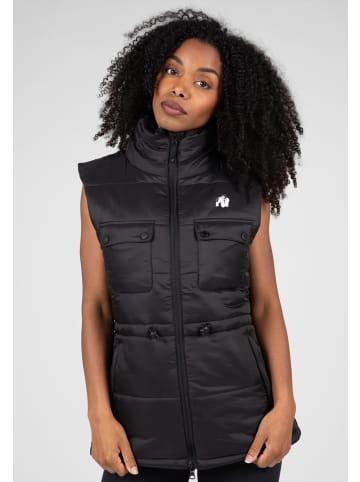 Gorilla Wear Lucia Puffer Weste - Schwarz