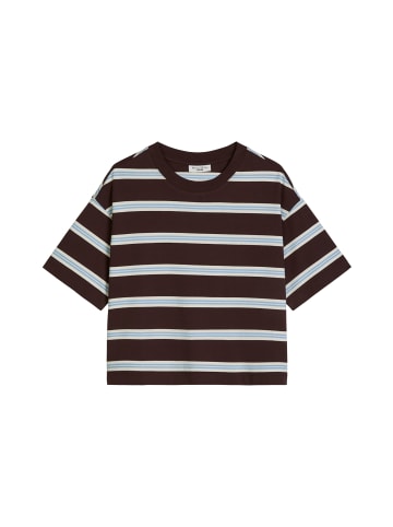Marc O'Polo DENIM Gestreiftes T-Shirt relaxed in Dark Brown