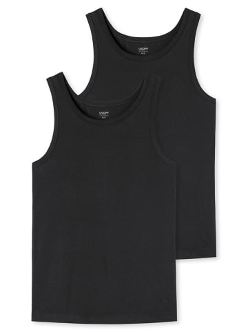 UNCOVER BY SCHIESSER Unterhemd / Tanktop Basic in Schwarz