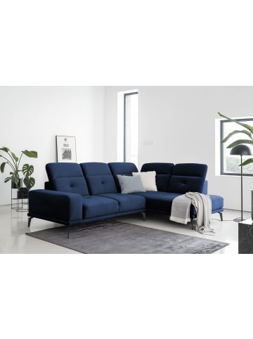 MF Design Neviro Recamiere Rechts in Navyblau -  (L) 200 x (B) 275 x (H) 98 cm