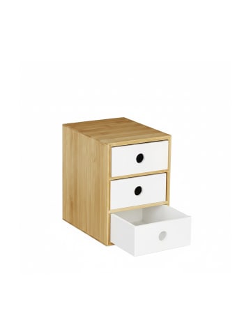 relaxdays Schreibtisch Organizer in Weiß