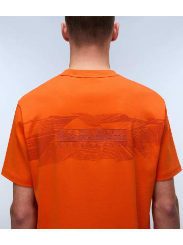Napapijri T-Shirt "S-Vanni Ss" in Orange