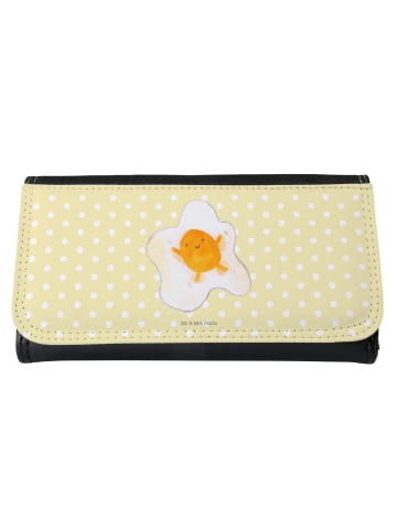 Mr. & Mrs. Panda Portemonnaie für Damen Spiegelei Ei ohne Spruch in Gelb Pastell