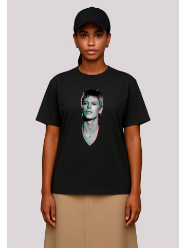 F4NT4STIC T-Shirt TV Times Pop Star David Bowie Portrait 1977 in off black