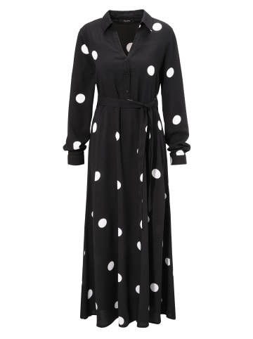 Aniston CASUAL Blusenkleid in schwarz-weiß