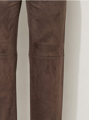 Rosner Kunstlederhose Audrey Straight Pocket in mocca