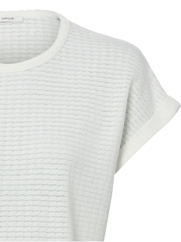 OPUS Strickshirt Sishel in weiß