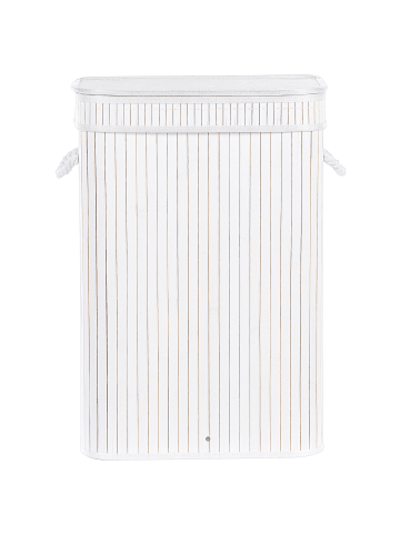 Beliani Wäschekörbe KALUTARA in Weiß - (W) 40 x (H) 60 x (L) 30 cm
