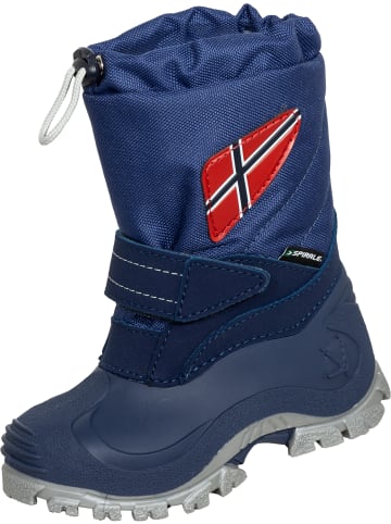 Spirale Kinder-Winterstiefel Morten gefüttert in blau