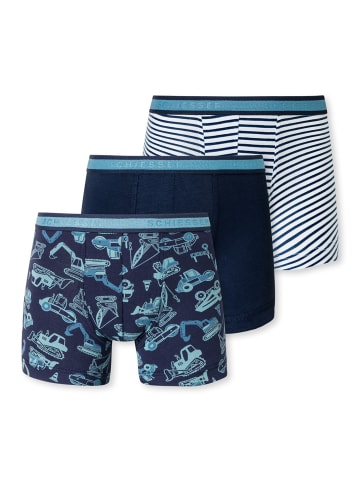 Schiesser Retro Boxer 95/5 in dunkelblau, weiss