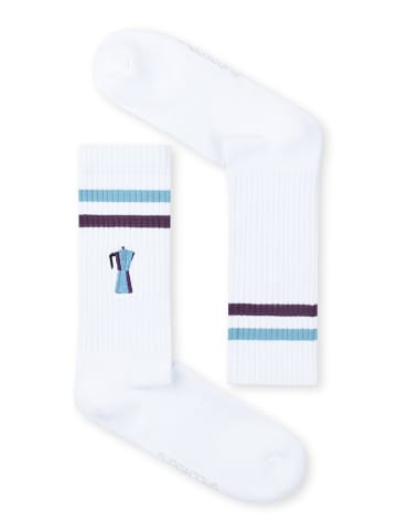 GreenBomb Tennis Socks Mocca in Weiß