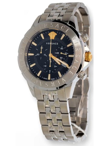 Versace Analoguhr für Herren in silber