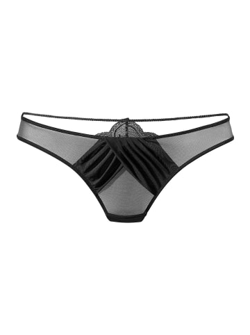 PETITE FLEUR GOLD String in schwarz