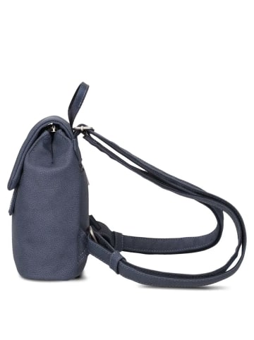 Zwei Mademoiselle MR45 - Rucksack Mini 22 cm (rubin) in nubuk-blue