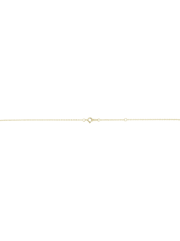 Adeliás Damen Anhänger aus 925 Silber mit Süßwasserperle in gold