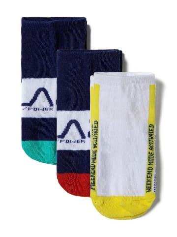 Minoti 3er. Set: Kurzsocken 13sock 20 in Blau