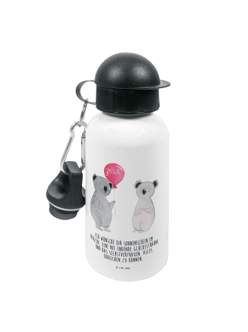 Mr. & Mrs. Panda Kindertrinkflasche Koala Luftballon mit Spruch in Weiß