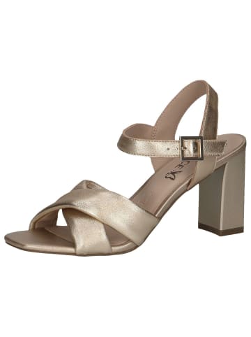 Caprice Sandalette in LT.GOLD METAL.