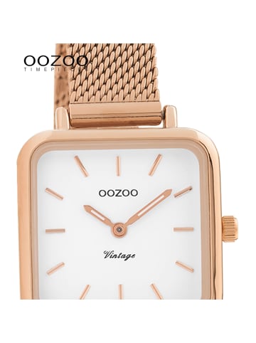 Oozoo Analog-Armbanduhr Oozoo Vintage Series rosegold extra groß (ca. 26x26mm)