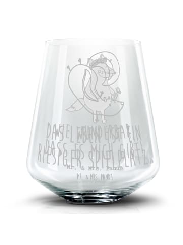 Mr. & Mrs. Panda Blümchentail Glas Stinktier Handstand mit Spruch in Transparent