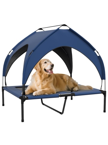 Pawhut Hundeliege Outdoor mit Dach 76L x 61B x 69,5H cm