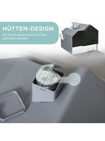 Pawhut Katzentoilette 47L x 45B x 42H cm