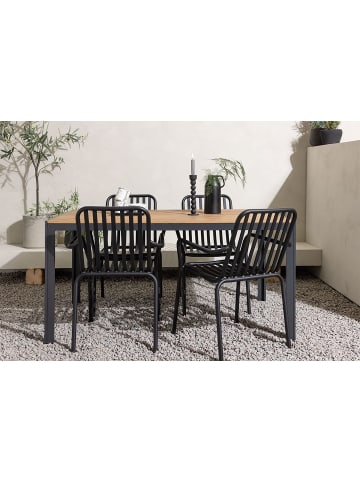 ebuy24 1 x Tisch 4 x Stühle Natur 90 x 150 cm