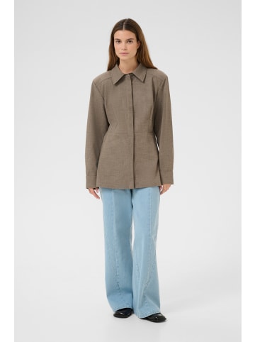 Karen By Simonsen Langarm - Hemd KBTina in Walnut Melange
