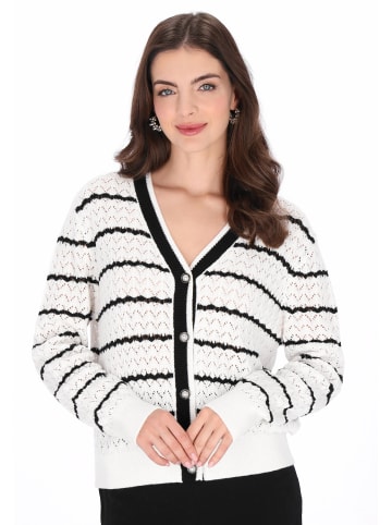usha BLACK LABEL Women Cardigan in white black