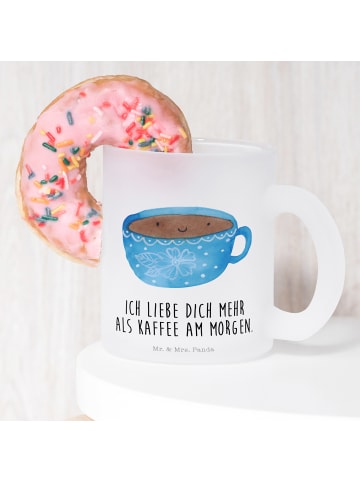 Mr. & Mrs. Panda Kaffeebecher Kaffee Tasse mit Spruch in Transparent