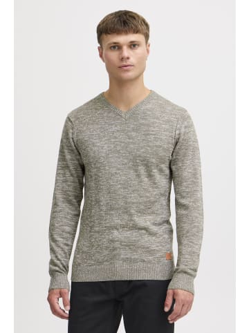 BLEND Strickpullover BHDansel 20704767ME Strickpulli mit V-Ausschnitt in Grau