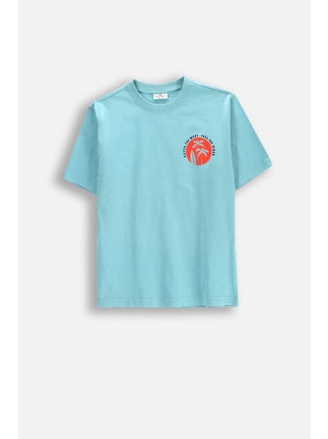 Coccodrillo T-Shirt mit kurzen Ärmeln in türkis