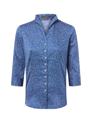 Franco Callegari Bluse in indigo weiß - 0065