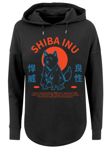 F4NT4STIC Oversized Hoodie Japanischer Shiba Inu Hund in schwarz