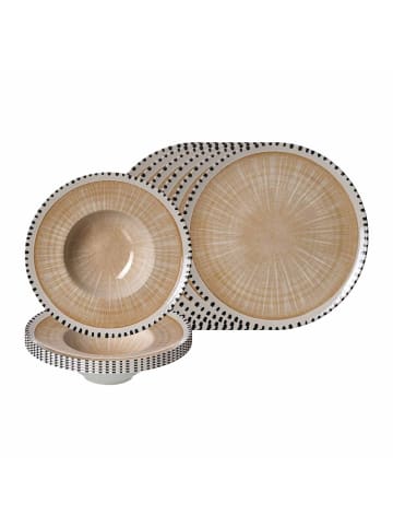 Ritzenhoff & Breker 12-tlg. Pizza- und Pasta-Set Natura in – in Creme