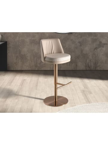 Angel Cerdá Drehbarer Hocker 4234 in Rosa / Creme – (B)48 x (H)83 x (T)50 cm