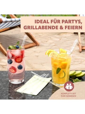 bremermann 6er Glas-Trinkhalme in gerader Form