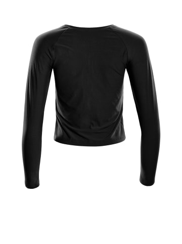 Winshape Functional Light and Soft Cropped Long Sleeve Top AET119LS in schwarz
