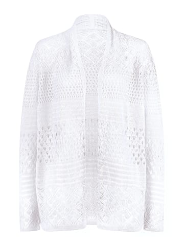 Sieh an! Strickjacke in weiß