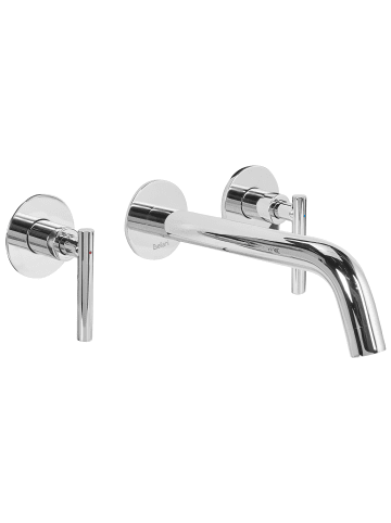 Beliani Wasserhähne ISHINCA in Silber - (W) 33 x (H) 10 x (L) 20 cm