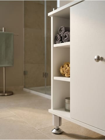 KADIMA DESIGN Waschbeckenunterschrank | Weiß, 60x64x32cm, Tür