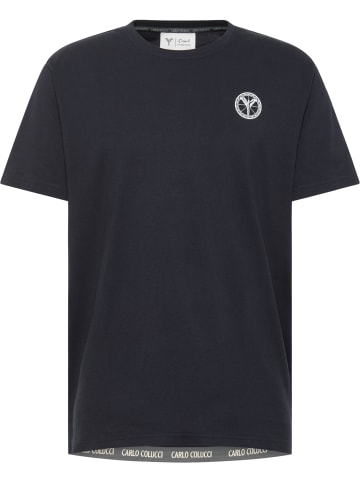 Carlo Colucci T-Shirt Demitri in Navy