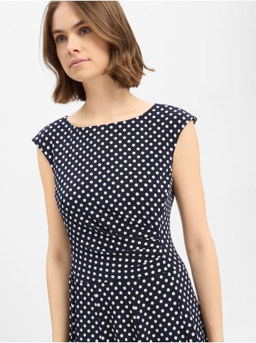 Ambiance Kleid in marine weiß - 0003