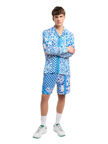 Carlo Colucci Langarmhemd Fedrigo in Royalblau