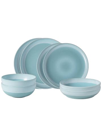 like. by Villeroy & Boch 8er Set Einsteiger-Set Perlemor Aqua in blau