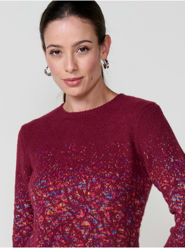 KOROSHI Weicher Damenpullover im Jacquardmuster in braun