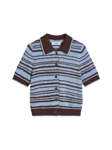 Marc O'Polo DENIM Polo-Cardigan regular in Dark Brown