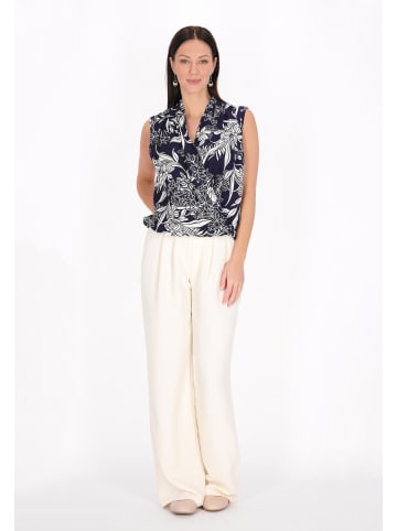 Albee Women Blouse in Navy Offwhite