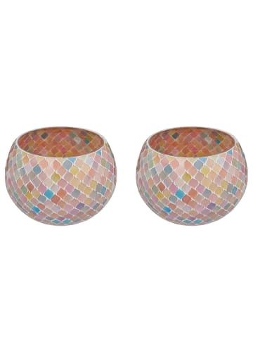 Butlers Windlicht PASTEL LIGHTS 2er-Set in Multicolor